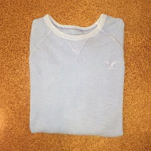 American eagle men’s blue long sleeve shirt!